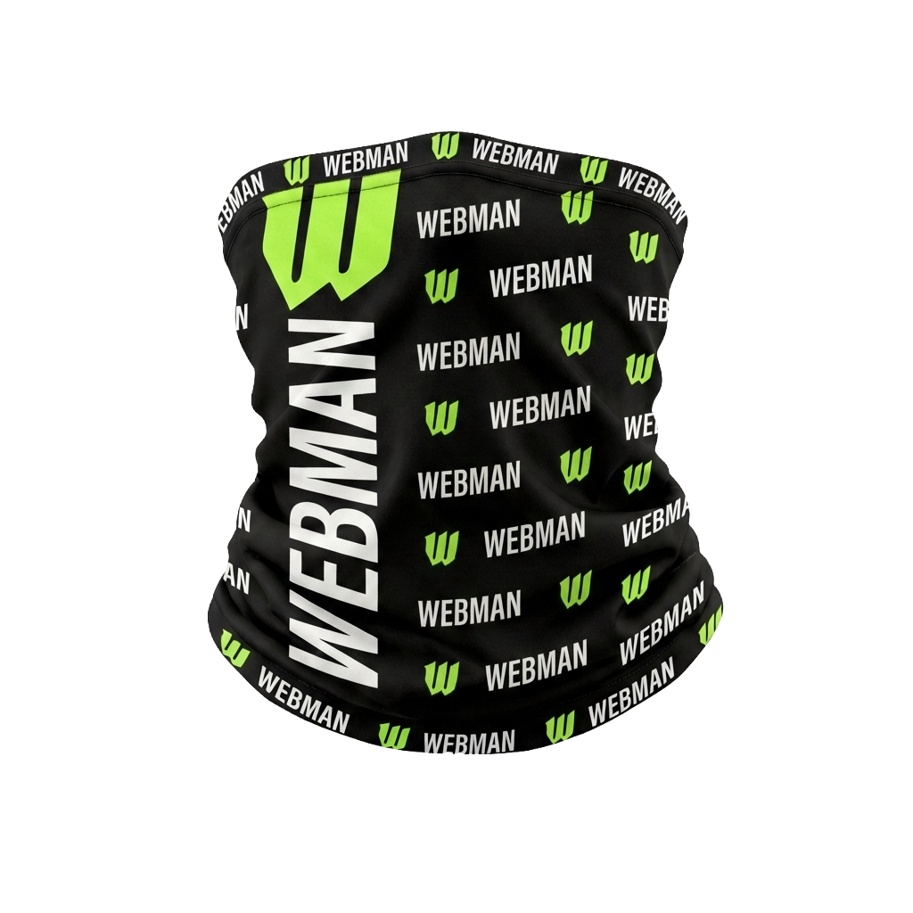 Webman branded neck gaiter