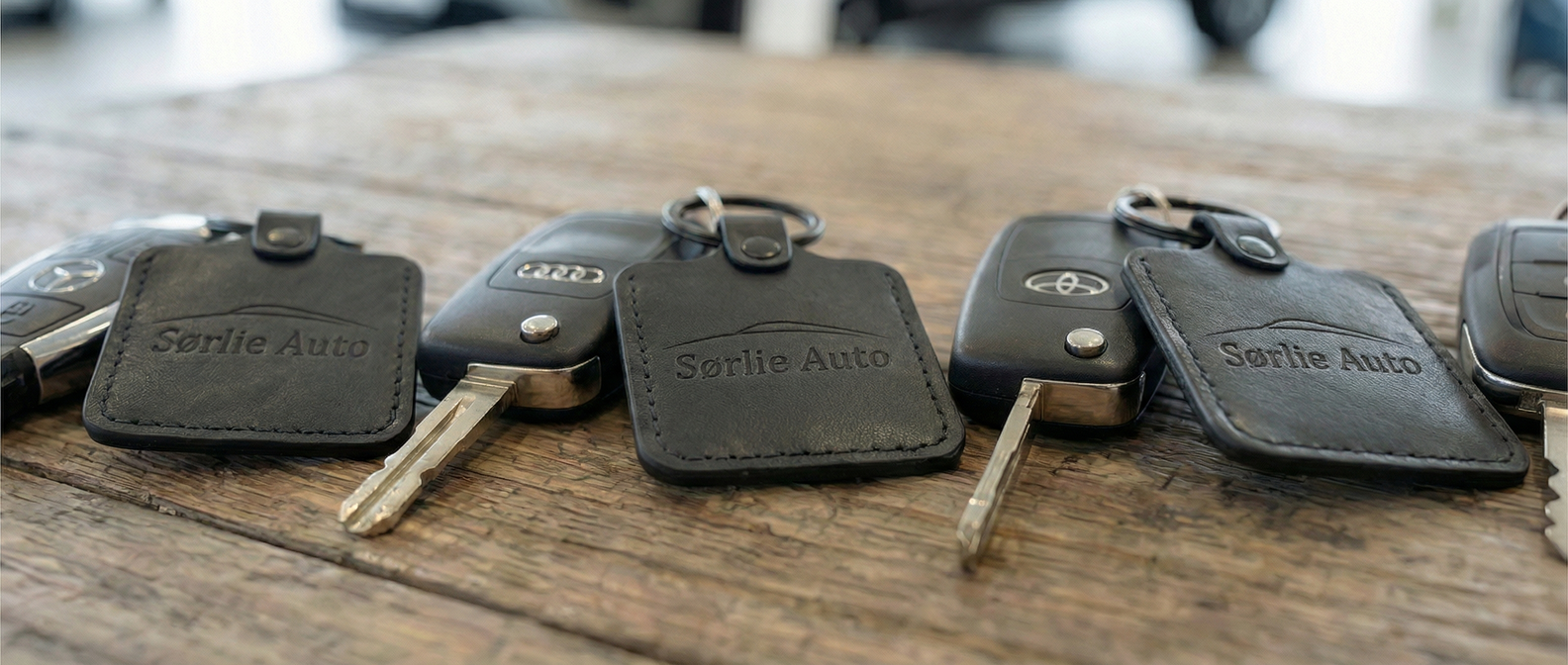 Standard nøkkelring i lær